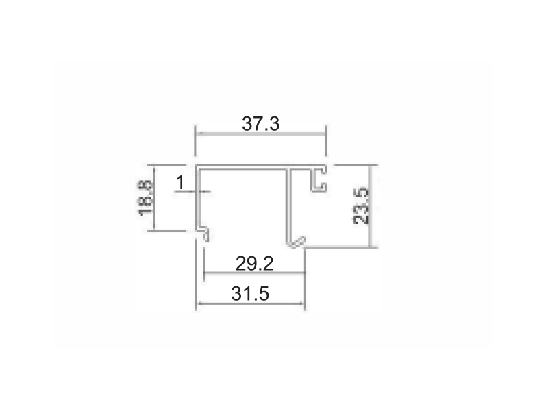 Nẹp fix hệ vách