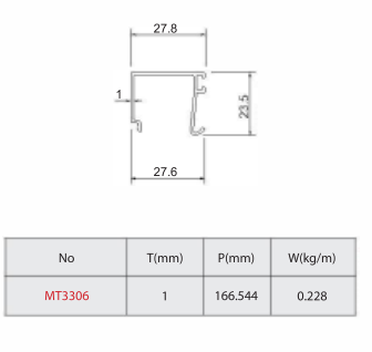 Nẹp kính 27.8 (Chân nẹp 27.6)