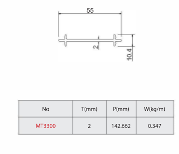 Nối khung bao cửa loại dày 2 hệ 55