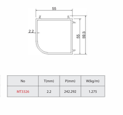 Chuyển góc vuông nhỏ hệ 55